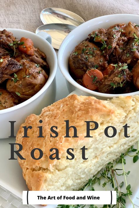 Slow Cooker Irish Pot Roast with Guinness Beer is tender comfort food at it’s best! After hours in the crockpot, this roast will be falling apart tender with a rich Guinness gravy and savory vegetables. #IrishPotRoast #guinnesspotroast #Irishstew #Guinnessstew #potroast #slowcooker #slowcookerrecipes #crockpotrecipes #slowcookerpotroast #dinner #dinnersforacrowd #dinnerrecipes #stpatricksdayrecipes Irish Pot Roast, Potroast Slowcooker, Guinness Gravy, English Roast, Crockpot Pot Roast, Chuck Roast Recipes, Pot Roast Crock Pot Recipes, Easy Pot Roast, Best Pot Roast