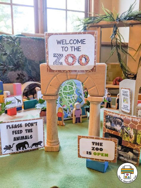 Zoo Theme Preschool Classroom, Zoo Theme Preschool, Zoo Dramatic Play, Classroom Dramatic Play, Role Play Ideas, Plant Cell Project, Zoo Animals Preschool, Zoo Lessons, Zoo Animal Activities