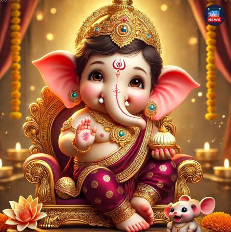 Wishing everyone a joyful and blessed Ganesh Chaturthi! 🌸✨ May Lord Ganesha remove all obstacles and shower us with happiness, prosperity, and peace. Let's celebrate with love, devotion, and positivity. 🙏 Ganpati Bappa Morya! 🙌🧡 . . . #GaneshChaturthi #GanpatiBappaMorya #Blessings #FestiveVibes #LordGanesha #CelebrateWithJoy #DivineBlessings #Ganeshotsav Lord Ganesha Cute Images, Quilling Ganesha, Beautiful Good Morning Wishes, Canvas Art Painting Abstract, Ganpati Bappa Morya, Shri Ganesh Images, God Artwork, Elephant God, Bappa Morya