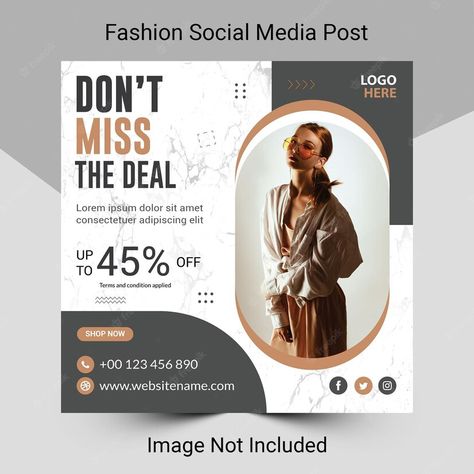 Premium Vector | Fashion sale social media post or instagram banner template design Fashion Social Media Post, Birthday Post, Instagram Banner, Birthday Post Instagram, Birthday Posts, Banner Template Design, Post Instagram, Social Media Banner, Post Design