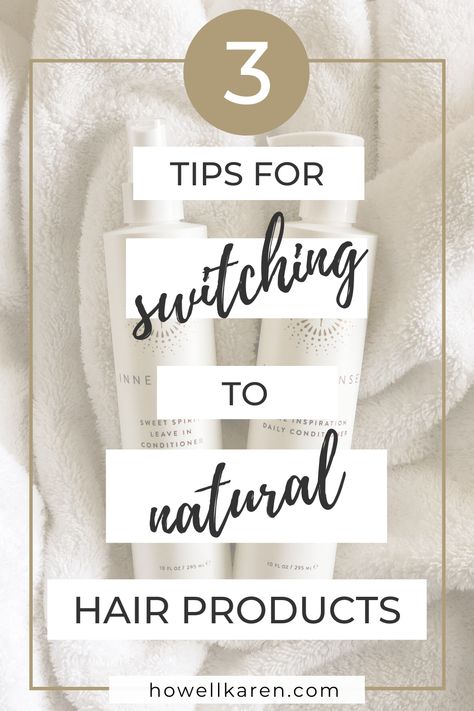 Switching to natural hair products can be challenging if you don't know what to expect. I share my three tips to help! non-toxic shampoo, non-toxic hair care, natural hair care Non Toxic Hair Products, Non Toxic Shampoo And Conditioner, Nontoxic Swaps, Non Toxic Shampoo, Candies Recipes, Cruelty Free Hair Products, Dandruff Remedy, Healthy Hair Routine, Long Hair Care