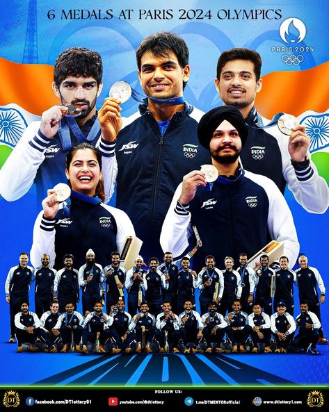 Paris Olympics 2024 with DT Entertainment: India Ends Campaign with Six Medals 🇮🇳✨ The 2024 Paris Olympics wrapped up on Day 15, with India finishing strong by clinching six medals! Though a gold medal eluded the nation, wrestler Reetika Hooda's thrilling match in the women 76 kg freestyle against Kyrgyzstan's Aiperi Medet Kyzy showcased India's spirit and resilience. 🔍 Highlights Include: 🔹 Reetika Hooda Grit: A nail-biting finish ended 1-1, with Hooda narrowly missing a chance to advance... Paris Olympics 2024, Olympics 2024, Paris Olympics, Nail Biting, Gold Medal, Olympic Games, Big Brother, Highlights, India