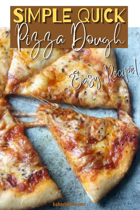 Easy Fast Pizza Dough, Fast Pizza Dough, Simple Pizza Dough Recipe, Quick Easy Pizza Dough, Simple Pizza Dough, No Rise Pizza Dough, Pizza Dough Recipe Quick, Homemade Pizza Night, Quick Pizza Dough