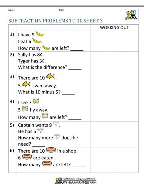 Here you will find our selection of 1st Grade Subtraction Word Problems which will help your child learn to solve subtraction word problems using numbers up to 20. Problem Solving Worksheet Grade 1, Maths Word Problem Grade 1, Subtraction Word Problems Grade 1, Story Problems First Grade, Subtraction Worksheets Grade 1, Word Problems Kindergarten, 1st Grade Addition, Math Grade 1, Mental Maths Worksheets