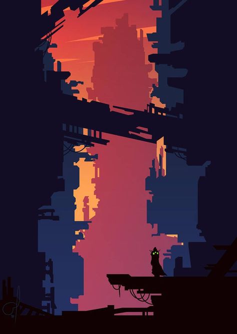 City Silhouette Art, Pixel Art Landscape, Pixel Art Background, Arte 8 Bits, City Silhouette, Pixel Art Games, Pixel Art Design, Game Concept Art, Futuristic City