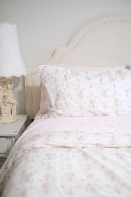 Cottagecore antique feminine home decor bedroom bedding sham duvet floral botanical love shack fancy queen bed scalloped lamp shade lighting teen girl little girl bedroom college girls room #LTKFind #LTKhome #LTKstyletip Love Shack Fancy Room, Cottagecore Antique, Love Shack Fancy Bedroom, Scalloped Lamp Shade, Scalloped Lamp, Cottagecore Bedding, Girly House, Feminine Home Decor, Fancy Bedroom