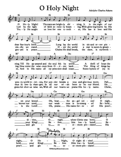 Free Lead Sheet – O Holy Night – Michael Kravchuk Oh Holy Night Sheet Music, Oh Holy Night Sheet Music Free Printable, O Holy Night Sheet Music, Christmas Sheet Music, Night High, Oh Holy Night, Lead Sheet, O Holy Night, Printable Sheet Music