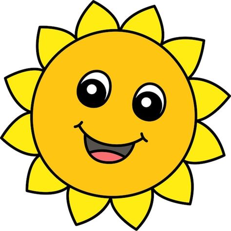 Spring sun cartoon colored clipart illus... | Premium Vector #Freepik #vector #hand-drawn-illustration #drawing #sun-doodle #cartoon-drawing Cute Sunshine Drawing, Sun Cartoon Drawing, Cute Sun Drawing, Sun Animation, Sun Animated, Sunshine Clipart, Sun Doodle, Drawing Sun, Sun Cartoon