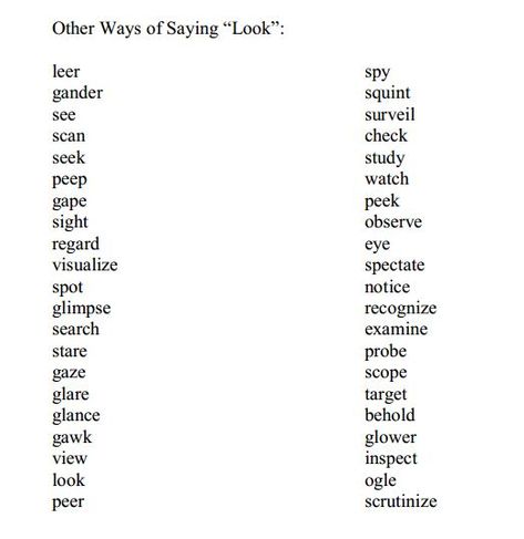 Words For Said Writing, Words For Disgust, Other Words For And Writing, Other Words For Looking, Other Words For Disgust, Other Words For Nice, Another Word For Walk, Words To Use Instead Of Thought, Other Words For Embarrassed