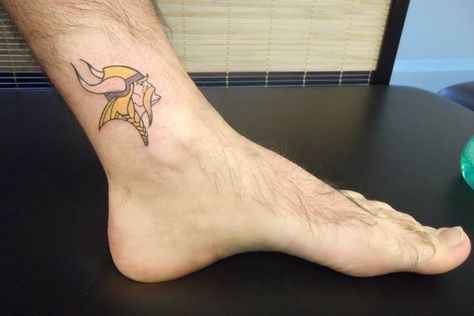 Ando Tattoo Minnesota Vikings Tattoo Ideas, Vikings Tattoo Ideas, Minnesota Vikings Tattoo, Vikings Tattoo, Viking Tattoos, Minnesota Vikings, Infinity Tattoo, Minnesota, Vikings