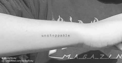 Unstoppable Tattoo, Tattoo Font, Font Design, Fonts Design, Tattoo Quotes, Luxury Design, Tattoo Ideas, Design Art, Tattoos