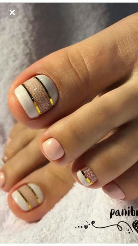 French Pedicure Designs, Wedding Pedicure, Pedicure Designs Summer, Ideas Pedicure, Spring Pedicure, 2019 Nails, Pedicure Designs Toenails, Fall Blue, French Pedicure