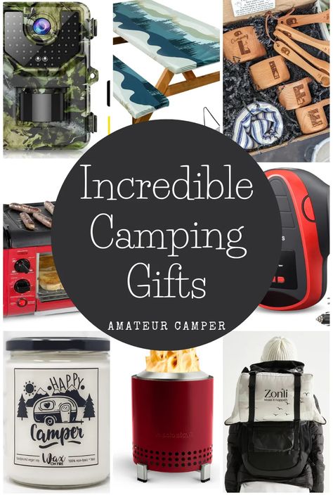 Incredible Camping Gifts That Will Make Christmas Unforgettable Camping Gift Baskets, Gifts For Rv Owners, Camping Gift Ideas, Kids Camping Gear, Rv Gear, Camping Christmas, Essential Camping Gear, Rv Gifts, Outdoorsy Gifts