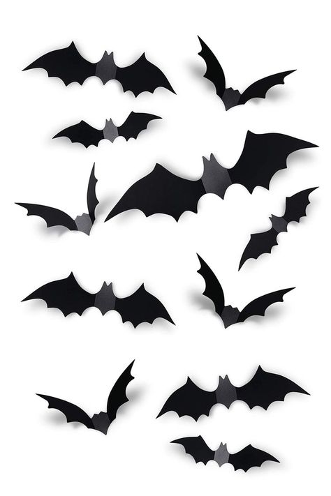 Halloween 3D Bats Decoration Bats Decoration, Wall Decal Bathroom, Bat Sticker, Scary Bat, Bat Decorations, Halloween Bat Decorations, Diy Wall Decals, Halloween 3d, Halloween Front Porch