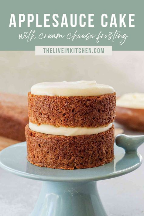 Vegan Hummingbird Cake, Healthy Smash Cake, Healthy Frosting, Smash Cake Recipes, Baby Cake Smash, Applesauce Cake, Hummingbird Cake, Cake With Cream Cheese Frosting, Spice Cake Mix