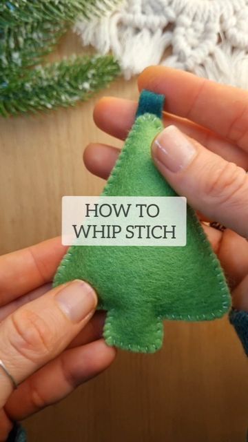 Christmas Tree Ornament Sewing, Fleece Christmas Crafts, Felt Tree Ornaments Diy, Keepsake Ornaments From Clothing, Diy Christmas Ornaments Felt Hand Sewn, Easy Felt Christmas Ornaments No Sew, How To Stitch Felt Ornaments, Sewing Tree Ornament, Fleece Crafts