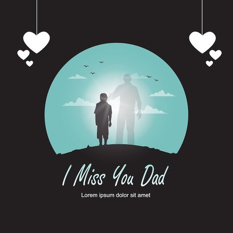 Miss You Appa, Father's Day Illustration, I Miss My Dad, I Miss You Dad, Miss My Dad, Dad In Heaven, Miss You Dad, Kids Logo Design, Insta Profile