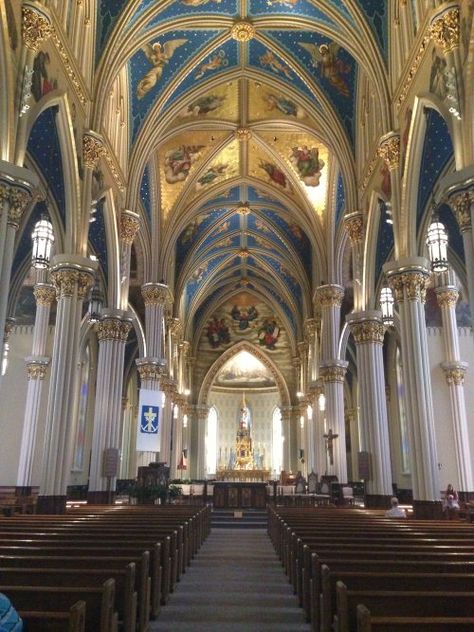 Sacred Heart University, Notre Dame Basilica, University Of Paris, Church Aesthetic, India Architecture, Catholic Churches, University Architecture, University Of Notre Dame, Cathedral Architecture