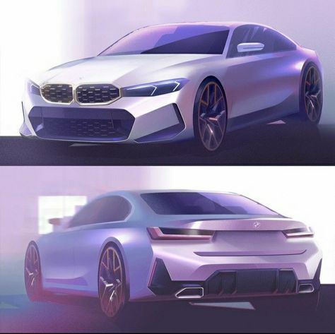 Bmw Sketch, Bmw Sedan, Bmw Concept Car, Cars Exterior, Future Concept Cars, Bmw Design, Bmw Concept, Automotive Illustration, Instagram 2023