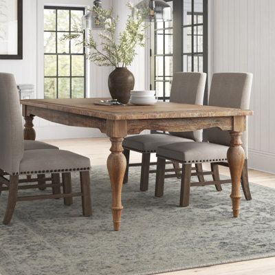 Extendable Dining Table Wood, Wood Base Dining Table, Mango Wood Dining Table, Grey Dining Tables, Solid Oak Dining Table, Dining Table Wood, Modern Farmhouse Dining, Trestle Dining Tables, Grey Dining