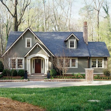 Cape Cod Exterior, Cape Cod House Exterior, Ranch House Remodel, Ranch House Exterior, Best Exterior Paint, Exterior House Remodel, Window Trim Exterior, Craftsman Exterior, Home Exterior Makeover