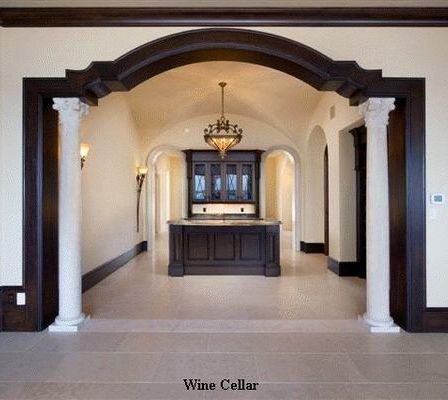 Arch For Hall, Architect Plan, Archways In Homes, Arch Designs For Hall, Design Floor Plans, Home Architect, French Castle, House Wall Design, Castle Home