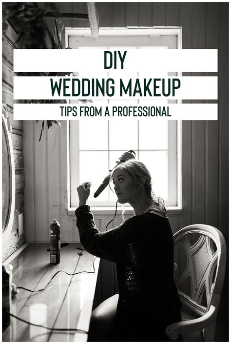 Diy Wedding Day Makeup, Diy Hair And Makeup For Wedding, Natural Wedding Makeup How To, How To Do Own Wedding Makeup, Wedding Foundation Make Up, How To Do Bridal Makeup At Home, Bridesmaid Makeup Products, Wedding Makeup Tips Diy, Steps To Makeup Application