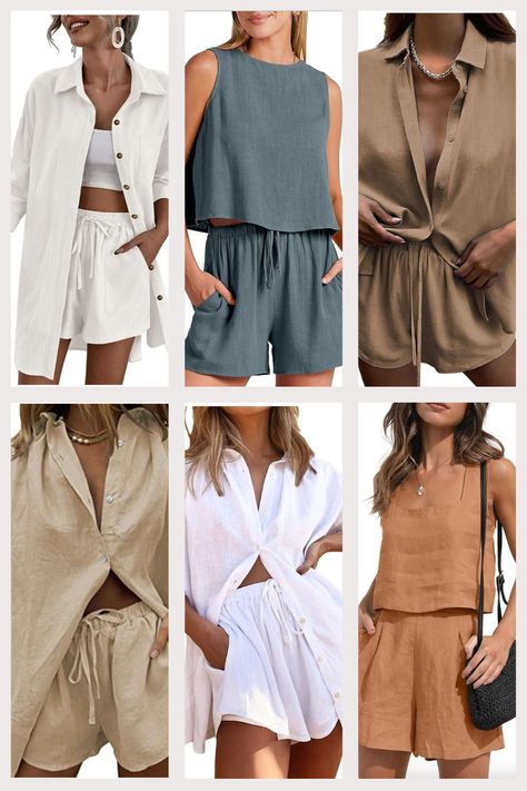 2 piece linen sets are the new trend to love! Discover the perfect white two-piece outfits for both casual and chic summer time looks, plus how to make them work for every occasion. It's time to make a statement with your matching linen summer ensemble!