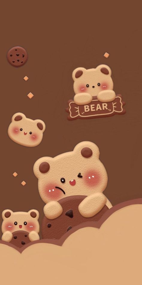 Cute Wallpapers Aesthetic Bear, Cute Bear Wallpaper Aesthetic, Teddy Bear Wallpaper, Iphone Wallpaper Classy, Cute Mobile Wallpapers, Pretty Wallpapers Tumblr, Iphone Wallpaper Kawaii, Cute Galaxy Wallpaper, Simple Iphone Wallpaper