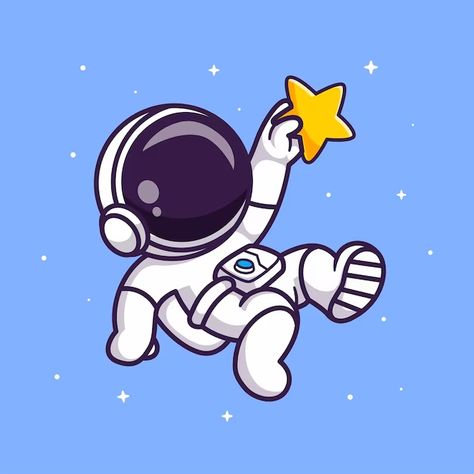 Catalyststuff | Freepik Astronaut Drawing, Star Cartoon, Illustration Science, Astronaut Illustration, Astronaut Cartoon, Book Illustration Design, Space Themed Room, Astronaut Birthday, Cute Astronaut