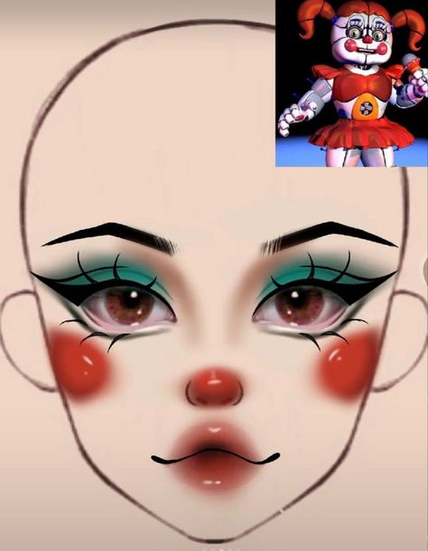 Ennard fnaf makeup, Ballon boy fnaf makeup, Chica fnaf makeup inspiration, makeup, bonnie makeup fnaf, foxy makeup fnaf, sun makeup fnaf, moon makeup fnaf #fnaf #fnafpuppet #fnafedit #fnafsecuritybreach  #fivenightsatfreddys #1 #tiktok #makeup #makeupideas #cosplay #ballonboy Five Nights At Freddy's Makeup, Cool Makeup Looks Creative Full Face, Fnaf Makeup Ideas, Circus Baby Makeup, Fnaf Cosplay Makeup, Fnaf Makeup Looks, Fnaf Inspired Makeup, Fanf Cosplay, Cool Cosplay Ideas