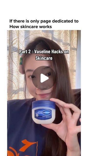 Beauty Tips & Tricks 🔥 on Instagram: "Vaseline Skincare Hacks! ✨ #vaseline #skincaretips #skincarenatural #vaselineliptherapy #skingoals" Vaseline Tips Hacks, Skin Care With Vaseline, Vaseline Face Skin Care, How To Use Vaseline, Vaseline Uses For Face Skin Care, How To Use Vaseline On Face, Use Of Vaseline For Face, Vaseline On Face, Vaseline Uses For Face