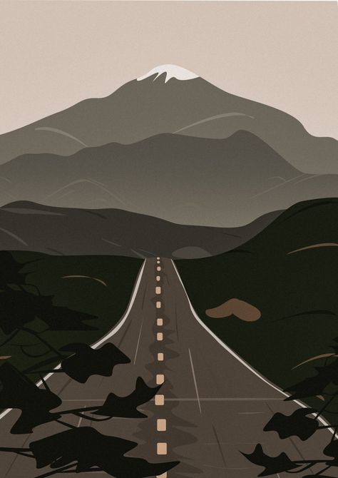 Road To Nowhere, Illustration Design, Road Trip, Illustrations, Road, Quick Saves, Design, Art