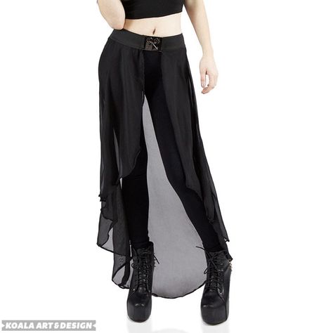 Black Waist Cape Belt Steampunk Fancy Dress, Queer Prom, Waist Cape, Koala Art, Simple Belt, Armor Clothing, Dress Leggings, Belted Skirt, Stage Costume