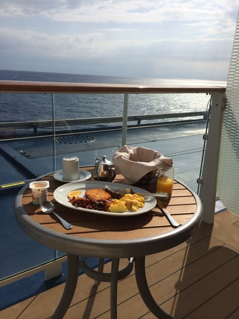 Breakfast on veranda on Celebrity Eclipse Cruise Breakfast, Cruise Luxury, Cruise Ship Food, Luxury Cruise Ship Aesthetic, Cruise Vacation Aesthetic, Cruise Life, Cruise Ship Aesthetic, Cruise Aesthetic, Celebrity Eclipse