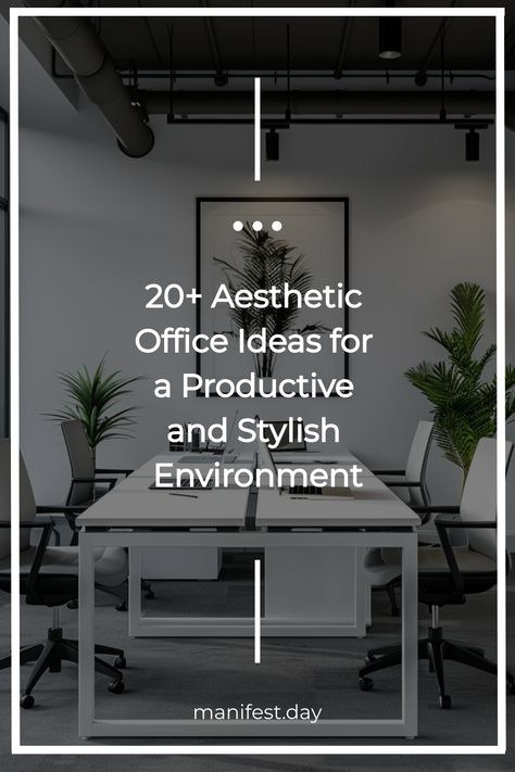 Creating a workspace that is both functional and visually appealing can significantly impact your productivity and well-being. Whether you’re working from home or in a traditional office setting, a thoughtfully designed workspace can inspire creativity, reduce stress, and make your workday more enjoyable. In this blog post, we’ll explore 15 aesthetic office ideas that will… Office Management Ideas, Best Conference Room Design, Work Office Ideas Business, Modern Business Office Design, Retail Office Design, Tech Office Design Workspace Inspiration, Office Layouts Business, Workplace Office Design, Conference Room Decor Ideas