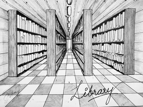 Perspective Hallway Drawing, 1 Point Perspective Sketch, Bed Perspective Drawing, One Point Perspective Photo, Perspektif 1 Titik Hilang Interior, One Point Perspective Sketch, Two Point Perspective Drawing, Cat Elements, Room Perspective Drawing