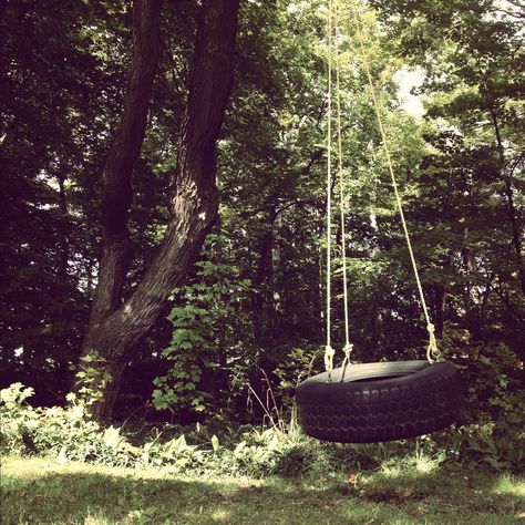 Tire swings<3 jk I live here! Hangout Spot Aesthetic, Woods Hangout Spot, Swing Aesthetic, Booktok Romance, Tire Swings, Hangout Spot, Midwest Emo, Ugly Cry, Tire Swing