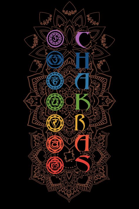 Hindu Chakras, Spiritual Chakra Wallpaper, 7 Chakras Wallpaper, 7 Chakras Symbols, Sacral Chakra Wallpaper Iphone, Chakras Aesthetic, Chakra Images Art, 7 Chakras Art, Seven Chakras Wallpaper