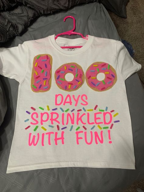 100 Day Shirts For Girls Diy, 100 Days Of Preschool Shirt, 100th Day Of School Projects For Boys, 100th Day Of School Outfits For Kids, 100 Days Sprinkled With Fun, 100 Days School Poster, 100 Day Shirts For Kids, 100th Day Of School Shirt Ideas, 100 Day Shirt Ideas For Girls Diy