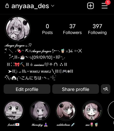 Instagram bio Anime Bio For Instagram, Anime Usernames For Instagram, Anime Bio Ideas, Anime Ig Bio, Anime Bio, Pfp Layout, Aesthetic Bio, Usernames For Instagram, Aesthetic Usernames