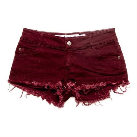 Melville denim shorts ❤ liked on Polyvore Maroon Shorts, Summer Shorts Denim, Burgundy Shorts, Stretch Denim Shorts, Look At You, Cute Shorts, Colored Denim, Spring Summer Fashion, Brandy Melville