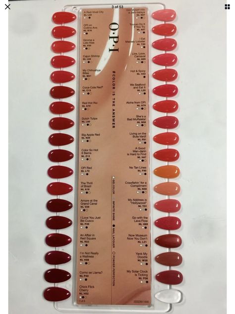 Opi Acrylic Nail Colors, Chick Flick Cherry Opi, Opi Gel Swatches, Opi Nail Swatches, Opi Valentines Colors, Opi Fall Dip Powder Colors, Como Se Llama Opi, Opi Nail Polish Colors Fall 2022, Fall Opi Nail Colors 2022