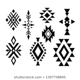 Similar Images, Stock Photos & Vectors of Navajo Print Aztec Pattern Tribal Design - 482420068 | Shutterstock Pattern Design Simple, Pola Cat Dinding, Navajo Print, Native American Patterns, Native American Symbols, Pattern Design Inspiration, Abstract Pattern Design, Southwest Design, Download Image