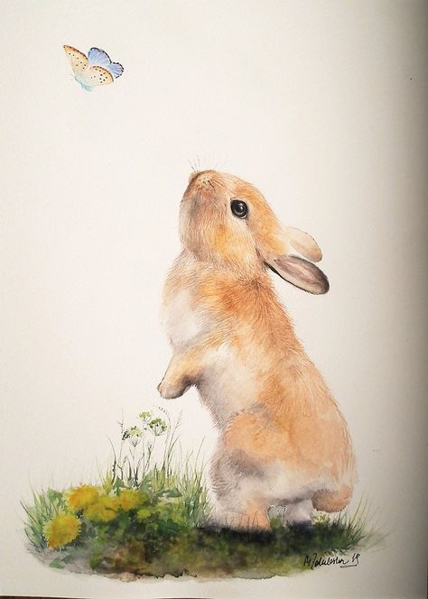 Bunny Watercolor, Rabbit Drawing, Bunny Painting, Draw Animals, Bunny Drawing, Bunny Pictures, Rabbit Art, Desenho Tattoo, Bunny Art