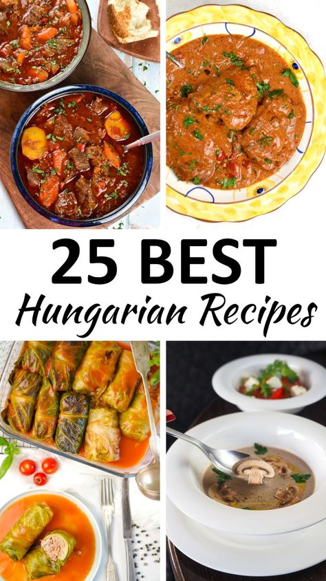 Hungarian Food Recipes, Hungarian Stuffed Cabbage, Hungarian Christmas, Christmas Dinner Recipes, Hungarian Food, Eastern European Recipes, Hungarian Cuisine, Around The World Food, Stewed Potatoes