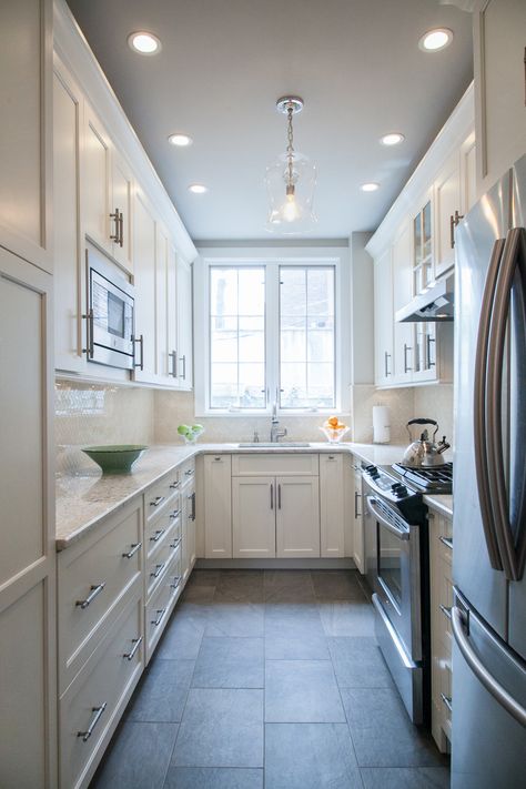 Queen Christina — Ferrarini & Co. Narrow Kitchen Remodel, Small White Kitchens, Cheap Kitchen Remodel, Kitchen And Bathroom Remodeling, Cabinet Inspiration, Galley Kitchen Design, Simple Kitchen Remodel, Galley Kitchen Remodel, Kitchen Remodel Cost