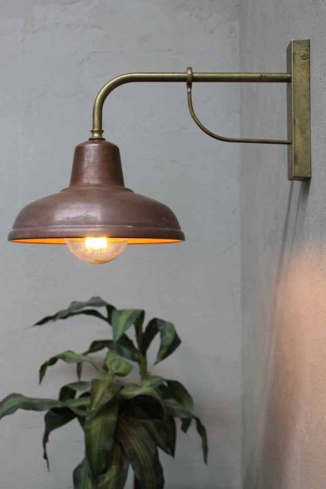 Copper Wall Light, Outdoor Lighting Ideas, Rustic Wall Lighting, Vintage Wall Lights, Exterior Wall Light, Copper Lamps, Copper Lighting, Light Copper, Outdoor Light Fixtures