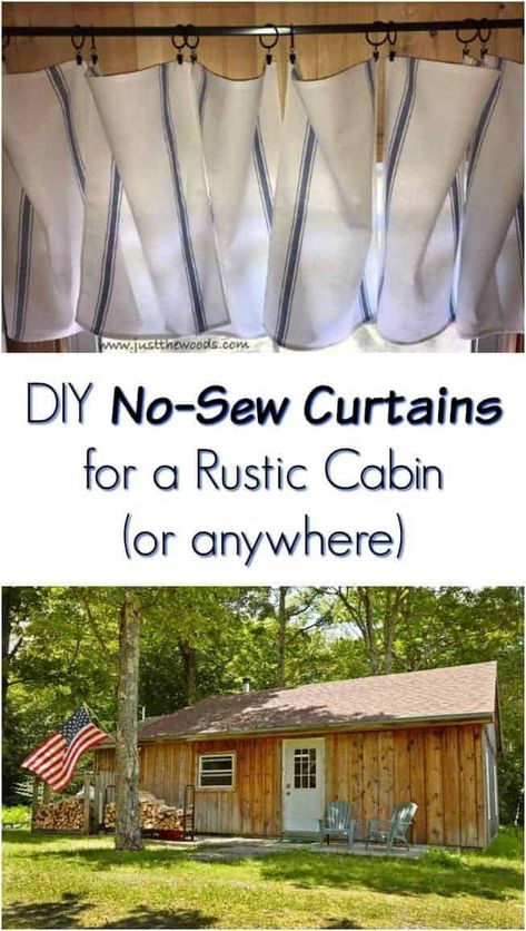 Diy No Sew Curtains, Diy Bug Repellent, Rv Curtains, Camper Curtains, Camper Windows, Sew Curtains, Sewing Curtains, Diy Window Treatments, Diy Camper Remodel