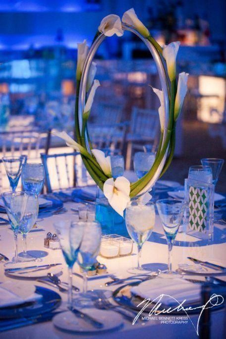 Calla Lily Wedding Centerpiece, Calla Lily Centerpieces, Lily Centerpieces, Mitzvah Decor, Calla Lily Wedding, Flower Centerpiece, Lily Wedding, Bar Mitzvah, Wedding Reception Decorations